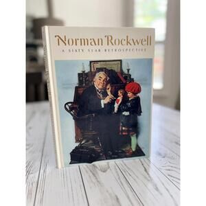 Vintage Norman Rockwell A Sixty Year Retrospective 1972 Hardcover Art Book